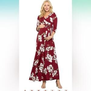 My Bump Maternity Maxi Wrap Dress